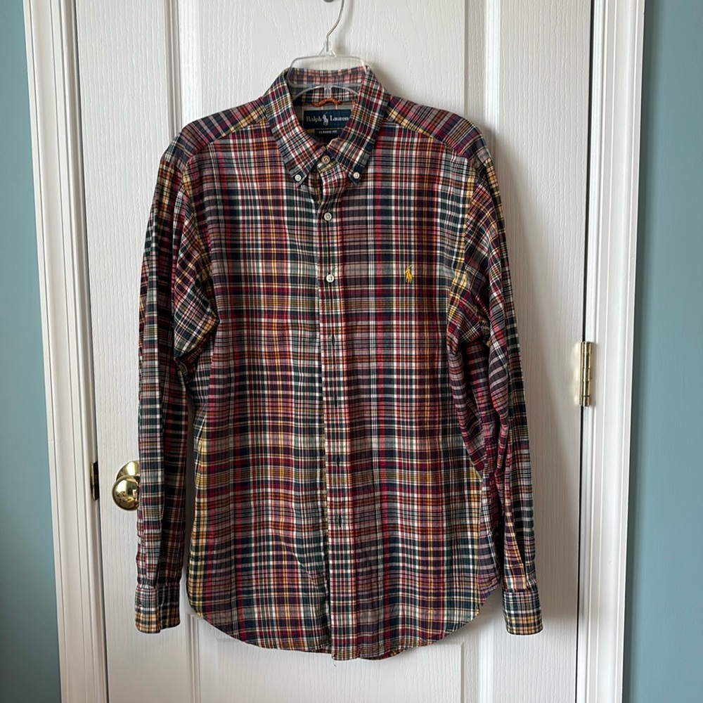 Ralph Lauren polo woven button down shirt